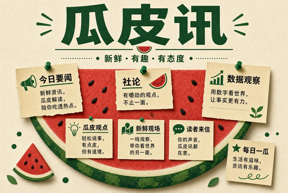 瓜皮讯栏目视觉